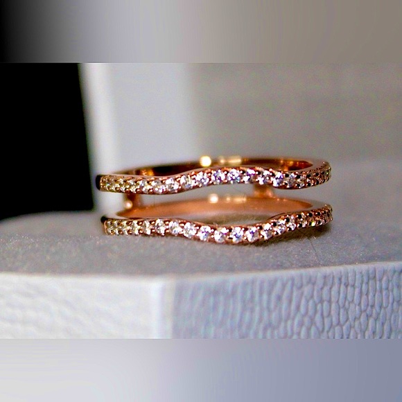 Princess cut ring with enhancer. - Picture 4 of 4